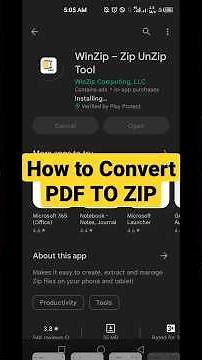 How to Convert PDF TO ZIP File On Mobile | Convert PDF file to Zip File | #howto #shorts #tutorial