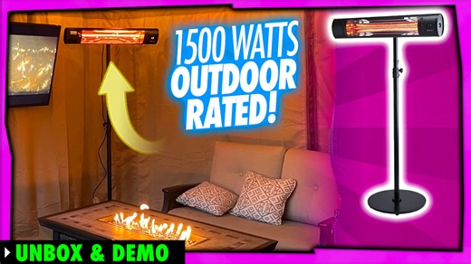 Watch Waterproof outdoor patio / gazebo heater is great! on Amazon Live
