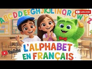 Learn French Alphabet Song for Kids 🎵 | Chanson ABC en Français avec Ali, Mila & Kiwi |French for K