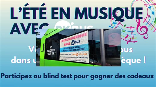 🎸 Animation bus discothèque 🎶 📅 aujourd'hui, c'est le jour J 📢 Départ Dunkerque Gare de 17h à 20h - ligne C4 vers Malo Plage (ALLER/RETOUR). Le temps d'un trajet, on vous attend nombreux pour partager un instant convivial dans une ambiance discothèque. On vous emmènera à Malo Plage pour fêter le 1er jour du Festival la Bonne Aventure ! 🎼 Tentez votre chance autour d’un Blind Test pour gagner de nombreux cadeaux (goodies, draps de plage, chapeaux de paille...) 🎁 📲 Vous pouvez géolocaliser 