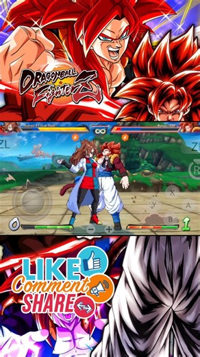 Android 21 Vs Ssj4 Gogeta #dbfz #dbz #dbsuper #dragonball #dragonballfighterz