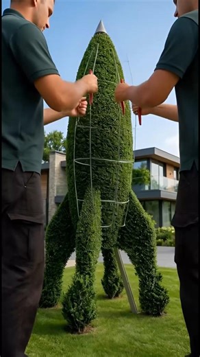 Rocket Garden Art: An Incredible Living Transformation! 🚀✨