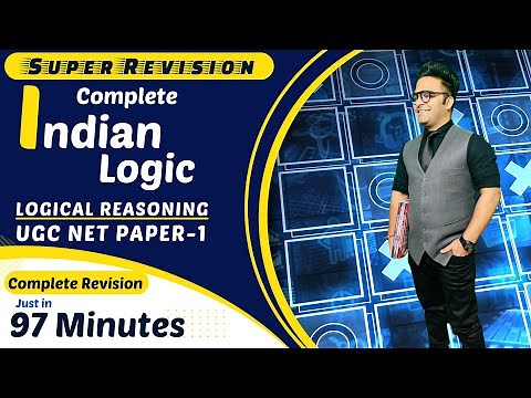 Logical Reasoning || Indian Logic Complete || 97 Minutes || Paper 1 Nta Ugc Net