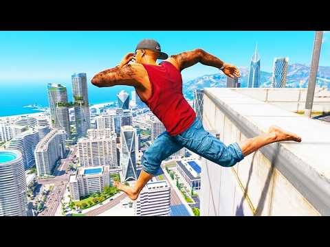 GTA 5 FUNNY/CRAZY JUMP Compilation (GTA V Fails Funny Moments with Franklin)
