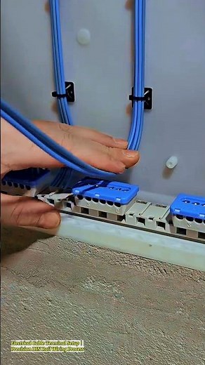 Electrical Cable Terminal Setup | Precision DIN Rail Wiring Process
