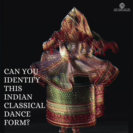Can you identify this Indian classical dance form? Hint: It is one of the eight major Indian classical dance forms and has its roots in the northeastern state of India. Comment your answers ⬇️ #Guessthedance #Indian #classicaldance #traditionalart #India | Indian Council For Cultural Relations