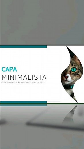 Como montar um slide simples e bonito. Capa para apresentação no PowerPoint 🔥 #powerpoint #office365