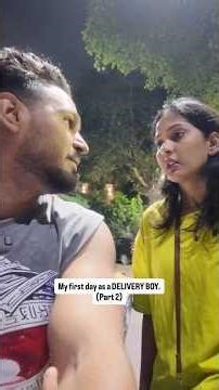 my first day as a delvery boy #cutecouple #lovestory #beautifulgirl #myfirstloveissecretlove