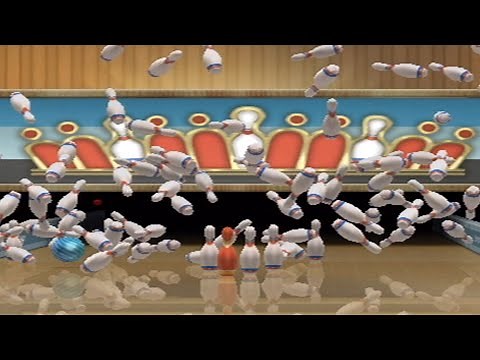 wii sports resort 100 pin bowling but i modded the pins to be sentient