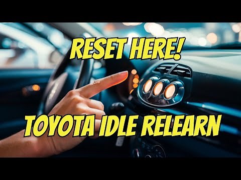 Toyota Idle Reset: The Procedure You Need
