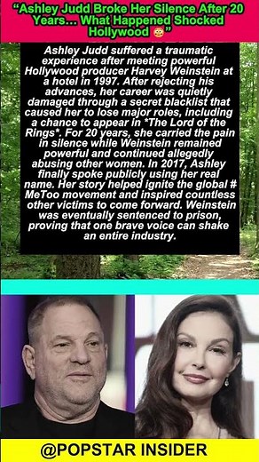 “Ashley Judd Broke Her Silence After 20 Years… What Happened Shocked Hollywood 😳”