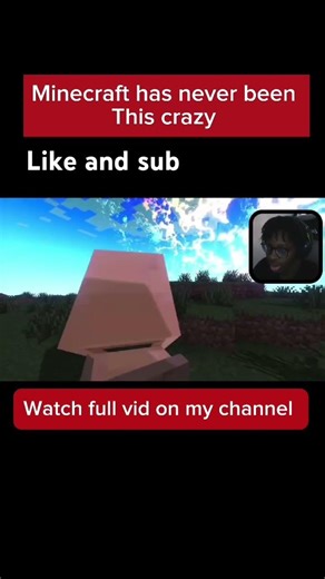 Flying meteor destroyed Minecraft 😱