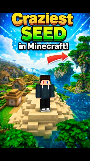 Craziest Minecraft Seed Ever 😱 | You Won’t Believe This World! #minecraft #minecraftseed #seed