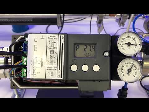 Siemens SIPART PS2 pneumatic valve positioner. Valve Signature