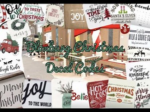 Roblox | Bloxburg Christmas | Decal Codes #bloxburg