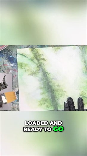 The tricky fan brush technique that changes everything #acrylicpainting #paintingtips #art