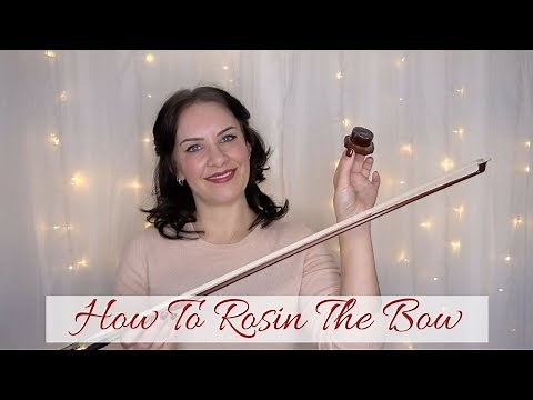 HOW TO ROSIN A VIOLIN BOW