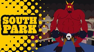 Satan takes a dive, making Jesus the undisputed spiritual winner, causing the whole town to lose their money to the Dark Prince. "Damien" S01 | South Park