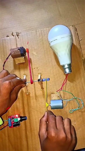 Free Energy Generator Light Bulb Experiment | DIY Motor Generator Project