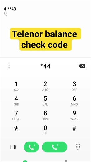 Telenor balance check code how to check balance code Telenor #telenor