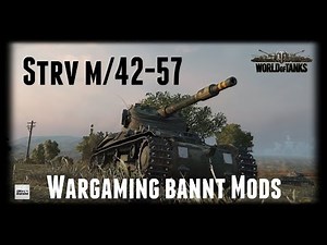 Let's Play World of Tanks | Strv m/42-57 | Wargaming bannt Mods [ Gameplay - German - Deutsch ]