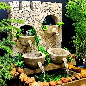 214K views · 1.1K reactions | beautiful wall fountain making at home | 3 minutes diy | Facebook