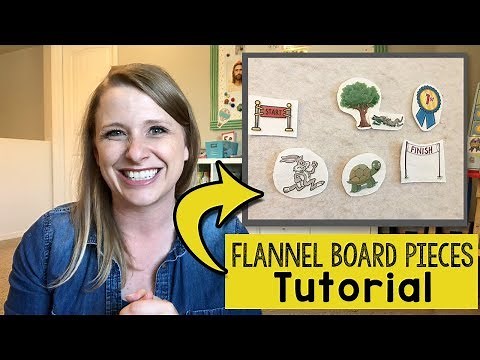 Flannel Board Story Pieces Tutorial | DIY Flannel Board Stories