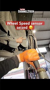 Seized wheel speed sensor 🤨 #garage #repair #cars #tools #mechanic #diy