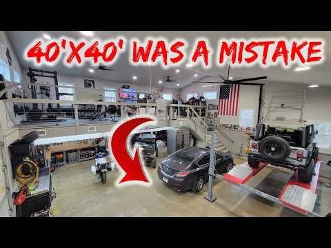 40'x40' Was a Mistake! What I Did Wrong and Right on MY DIY Garage