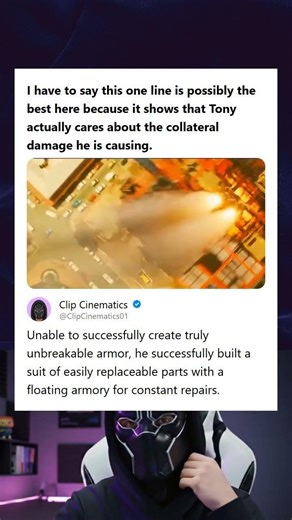 Tony Starks Line Shows He Cares About the Collateral Damage He Is Causing