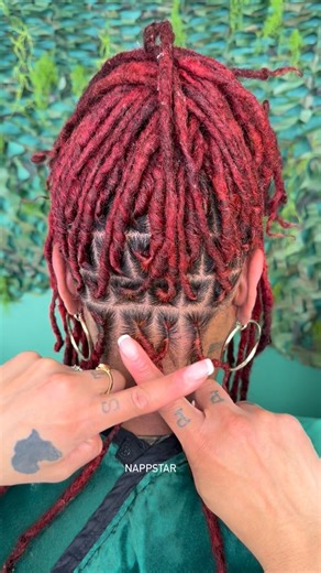 Super cute inverted french braid✨ Book your appointment at NappStar #locs #fyp | NappStar NYC