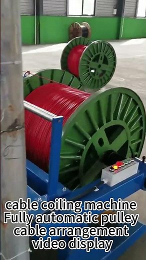 cable coiling machine Fully automatic pulley cable arrangement video display #machine #wireworks