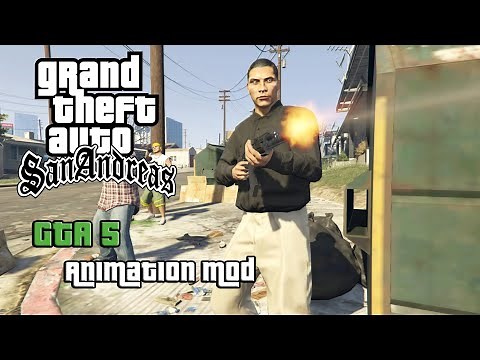 GTA San Andreas - GTA V Animations Mod Tutorial