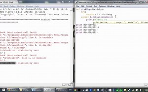 Python (Lesson 11: Try & error; input validation)