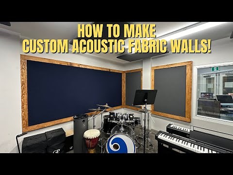 HOW TO MAKE CUSTOM ACOUSTIC FABRIC WALLS! DIY LIKE A PRO!