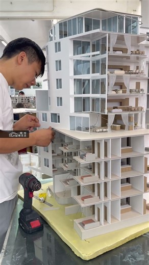 The architectural model of a high-end residential apartment in Australia was completed in Shenzhen