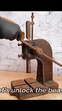 Old Rusty Vulcanizer Restored Like New #OldRustyVulcanizer #VulcanizerRestored