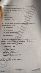 Spacing of diffraction maxima will increase.Which of the state... | Filo