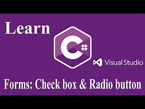 9 من 16: ازرار الراديو والاختيار في السي شارب C# Check Box and Radio Button
