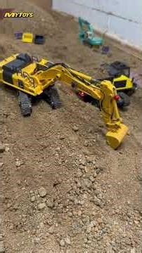 RC Excavator and Dump Truck. #mytoys #rcexcavator #fun #trending