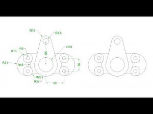 AutoCAD 2D Drawing Tutorial for Beginners - 36 | Step-by-Step Practice | Bottle | Water Bottle