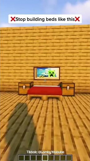 Minecraft: How to build a Bed | #shorts