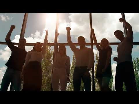 Successful Business people team raise their hands up | Free Stock Video Footage 4K | No Watermark