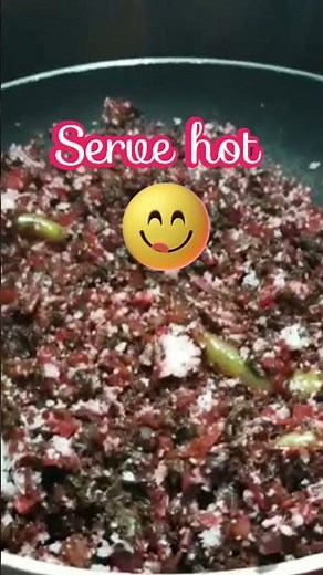 Quick and easy Tambdi bhaji recipe | Red leafy vegetable | Amaranths | #shorts