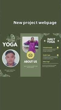 yoga webpage design #youtubeshorts #ytshorts #yoga web page