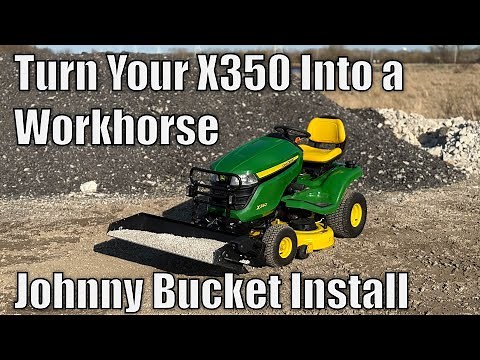 Johnny Bucket - John Deere X350 Adapter Hitch Install