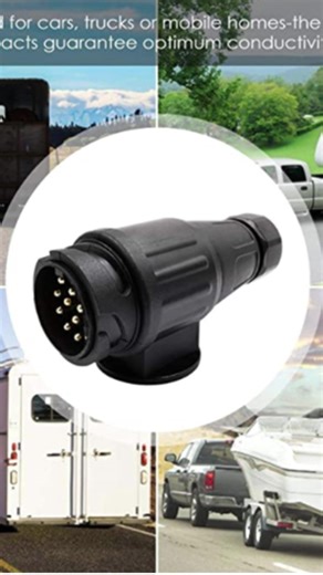 OEM Trailer socket, 12 V 13 pin car trailer rear light connector circuit traction light wiring cable circuit plug socket