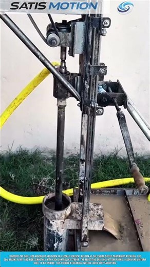 Drilling Ground With Vertical Motion Creating Smooth Deep Soil Hole