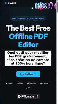 What tool can I use to edit my PDFs for free without creating an account and 100% offline?