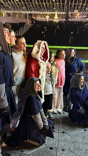 Santa, Mrs. Claus and some elves having a little Christmas fun at Enchanted! 🎄 What a beautiful honor it is to be Mrs. Claus this Holiday season at Enchant a few nights a week. ☃️ @enchantlasvegas | Anastasia Weiss